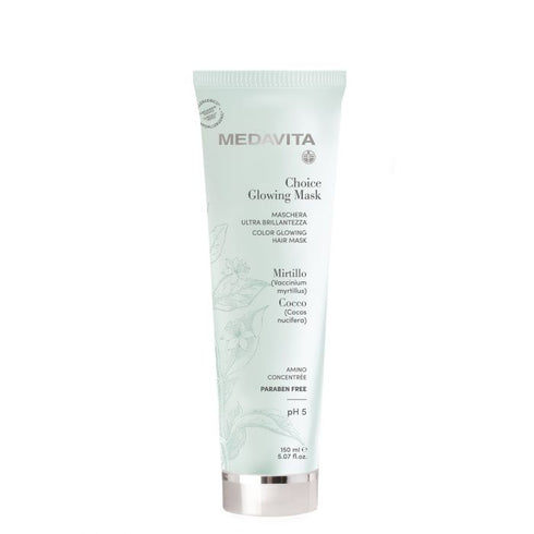 Medavita CHOICE GLOWING MASK Maschera ultra brillantezza Mirtillo e Cocco 150ml